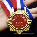 Wholesale high quality custom logo sports running medal zinc alloy soft enamel medal with ribbons